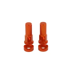 Holeshot, Rim lid nut + spec washer, ORANGE