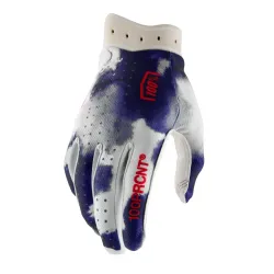 100%, ITRACK Gloves Blue/White, ADULT, BLUE WHITE