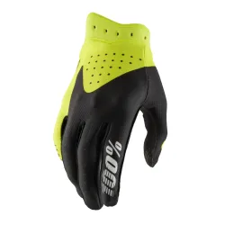 100%, ITRACK YOUTH Gloves Black/Flo Yellow, KID, BLACK NEON YELLOW