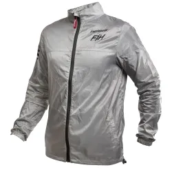 Fasthouse, Tracker Packable Windbreaker, Light Gray, ADULT