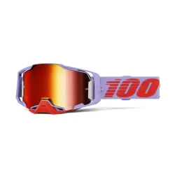 100%, ARMEGA Goggle Fausto - Red Mirror Lens, ADULT