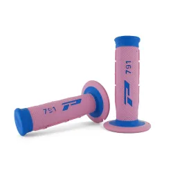 Progrip, 791 Dual Density Half Waffle Grip, BLUE PINK