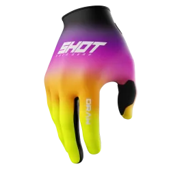 Shot, GLOVES DRAW KID SHADE, NEON PINK YELLOW