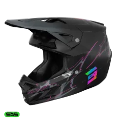 Shot, HELMET SPEED RAC BLACK PEARLY, ADULT