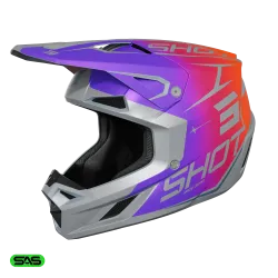 Shot, HELMET SPEED KID SIDE PURPLE MATT