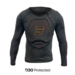 Shot, VEST RACE EVO D3O, ADULT, BLACK