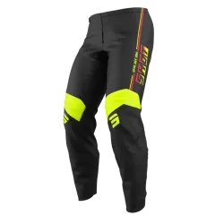 Shot, PANTS DRAW KID BLOCK, 12/13, BLACK NEON YELLOW