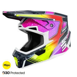 Shot, HELMET LITE RACING, BLUE NEON YELLOW, PEARLY, ADULT