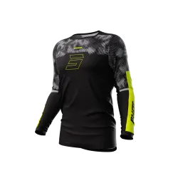 Shot, JERSEY CONTACT PATROL, ADULT, BLACK NEON YELLOW