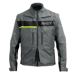 Shot, JACKET CONTACT ASSAULT 2.0 GREY NEON YELLOW, ADULT