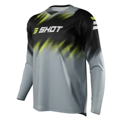 Shot, DEVO JERSEY VERSUS, ADULT, M, BLACK GREY