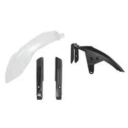 Rtech, High Front Fender Kit + Fork Guards, WHITE
