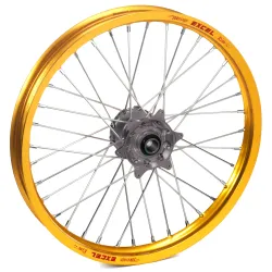 Haan Wheels, Complete Wheel, FRONT, 14", GOLD GREY